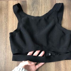 Sexy crop top in black
